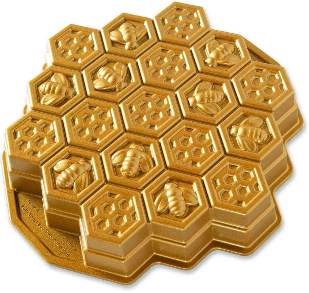 Levně Nordic Ware Forma včelí plástev zlatá
