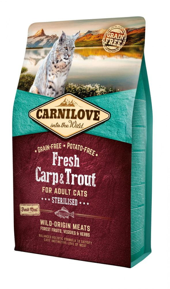 Levně Carnilove Fresh Carp & Trout Sterilised for Adult cats 2 kg