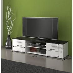 KONDELA TV stolek Zuno New 1 - černá/bílá