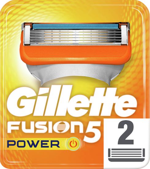 Gillette Fusion5 Power holicí hlavice pro muže 2 ks