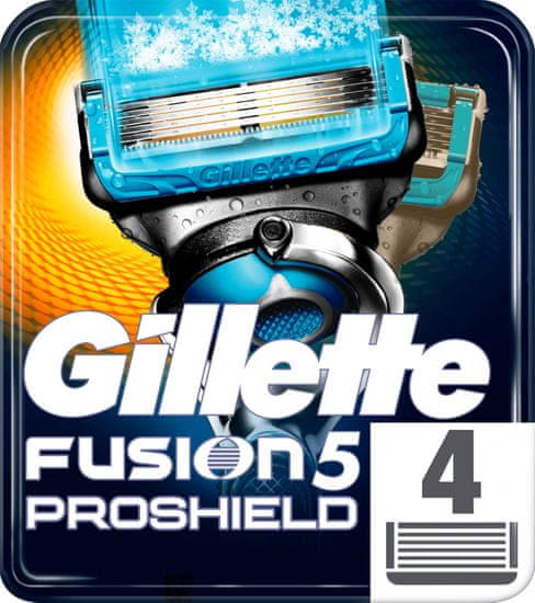 Gillette Fusion5 ProShield Chill Hol hlavice pro muže 4 ks