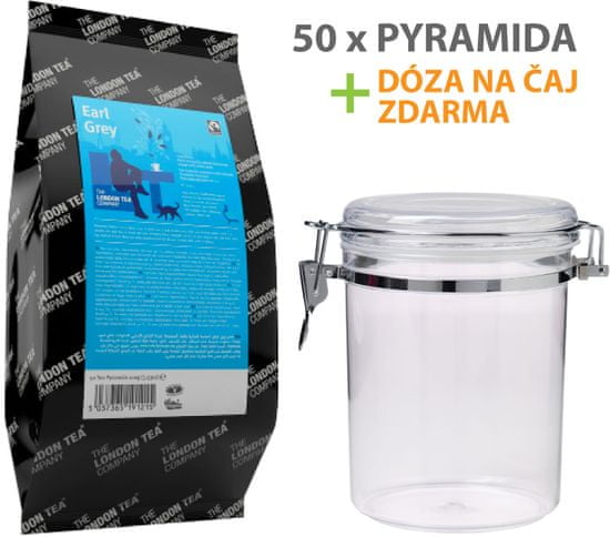London Tea Company Fairtrade černý čaj pyramidový Earl Grey 50ks