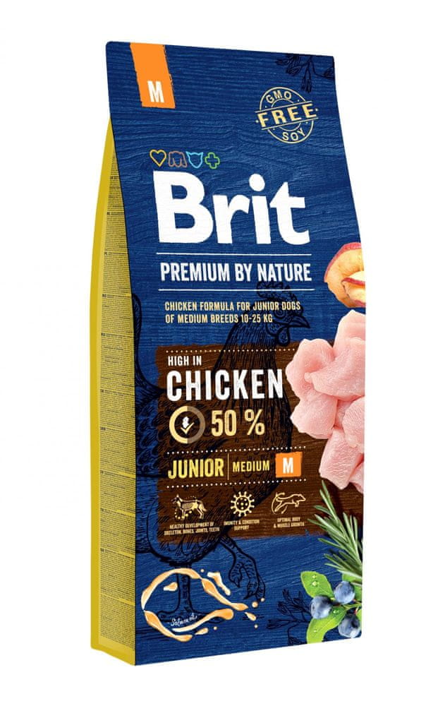 Levně Brit Premium by Nature Junior M 15 kg