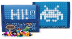 Pixie Crew Dino pixelová peněženka modrá
