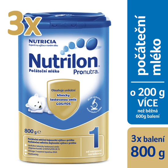 Nutrilon 1 počáteční mléko 3 x 800g