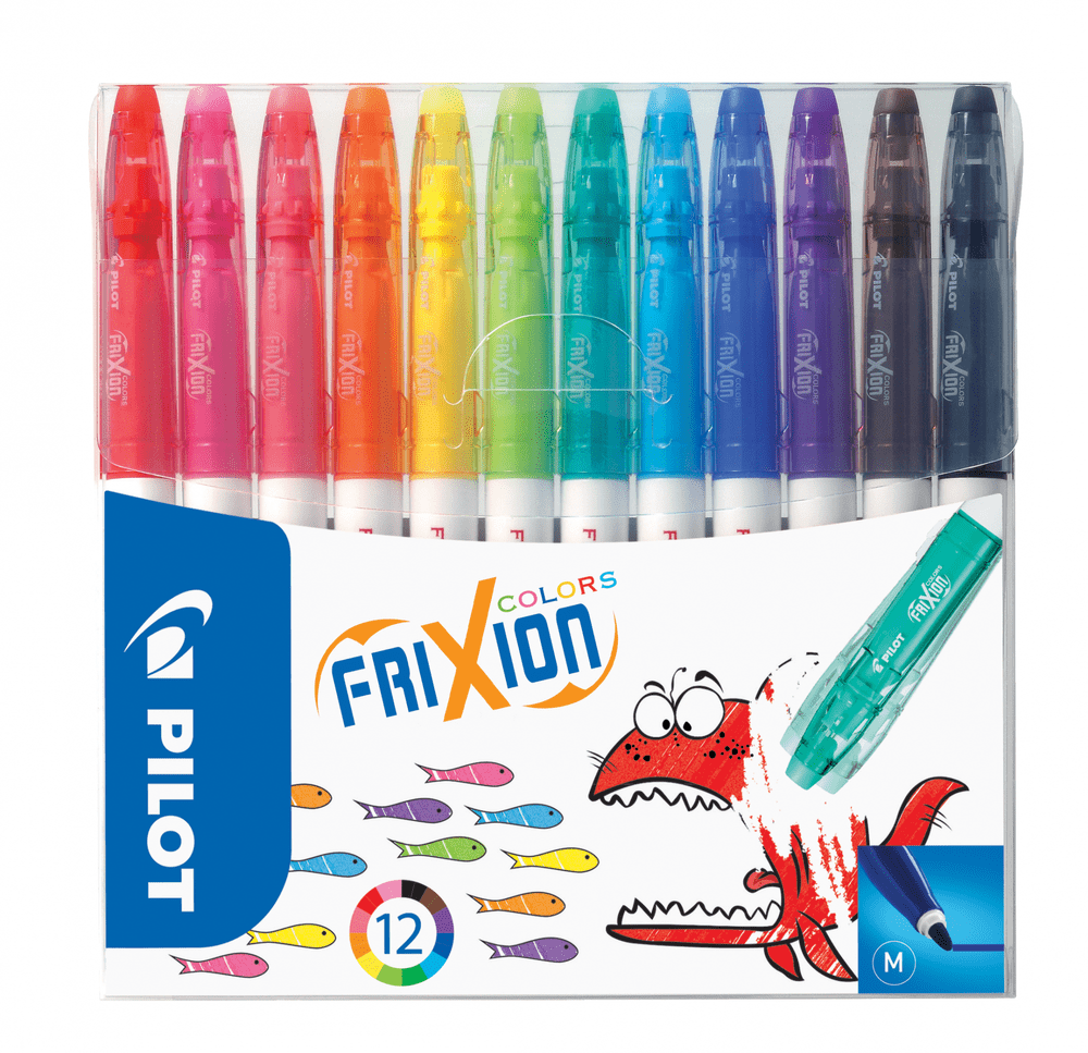 Levně Pilot Fixy Frixion Colors, sada, 12 barev, vymazatelný