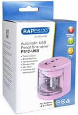 Rapesco Stolní ořezávátko PS12-USB, růžová
