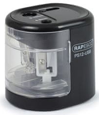 Rapesco Stolní ořezávátko PS12-USB, černá