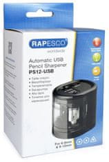 Rapesco Stolní ořezávátko PS12-USB, černá