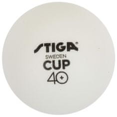 Stiga CUP 40+ ABS bílé, 18 ks