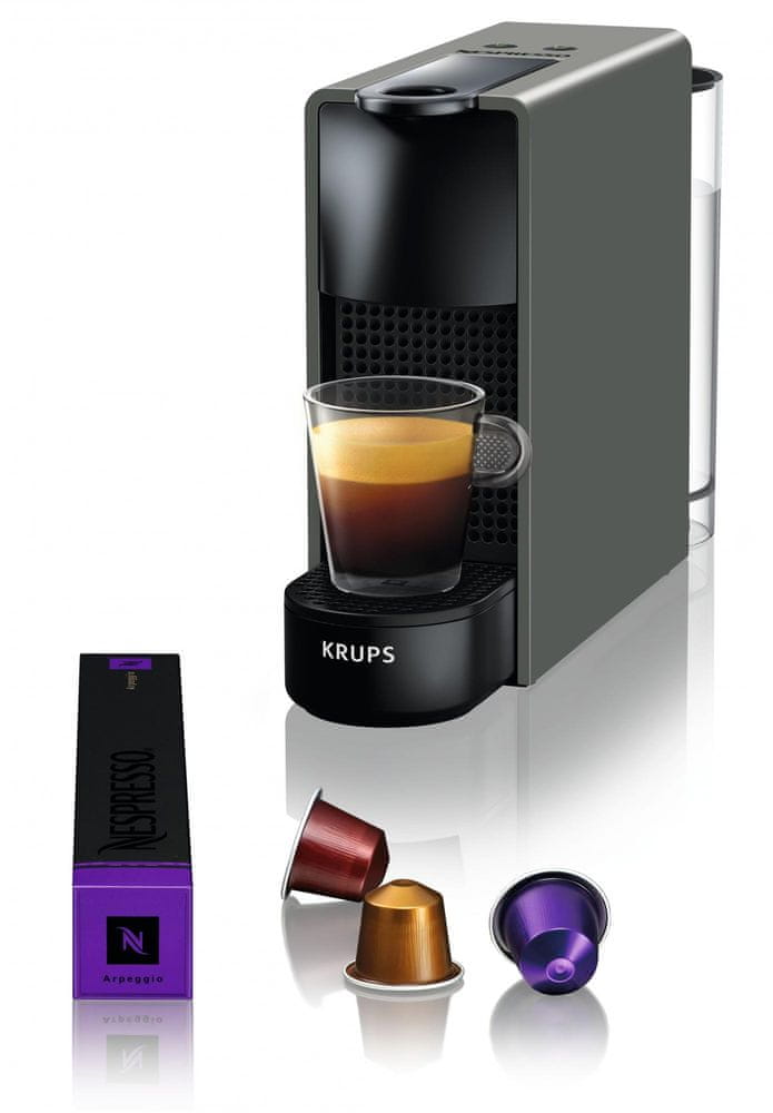 Levně Nespresso kávovar na kapsle Krups Essenza Mini, antracitový XN110B