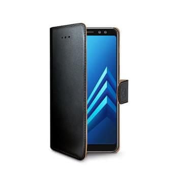 Celly CELLY Wally pouzdro typu kniha pro Samsung Galaxy A8 (2018), PU kůže, černá WALLY705 - rozbaleno
