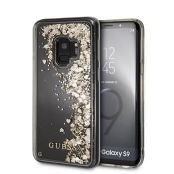 Guess Glitter Hard Case Gold pro Samsung Galaxy S9 GUHCS9GLUFLGO