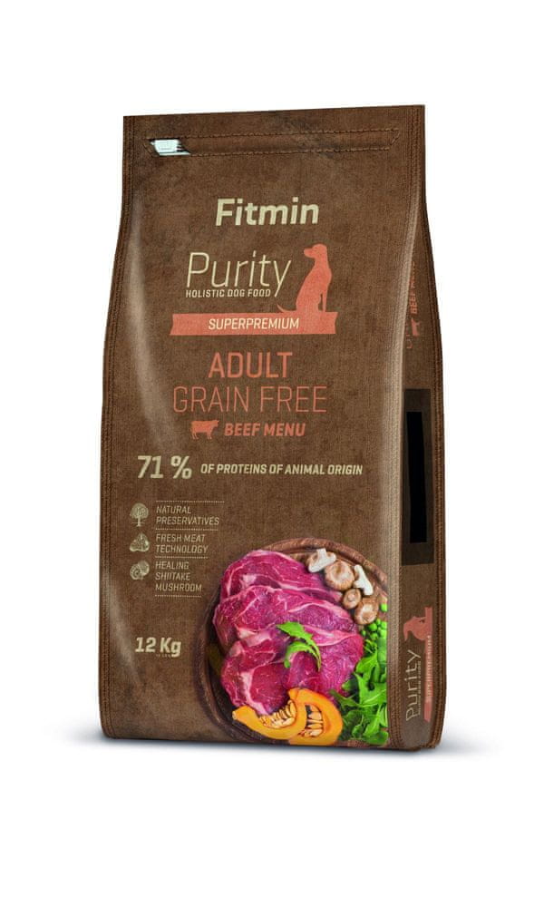 Levně Fitmin Dog Purity Grain Free Adult Beef 12 kg