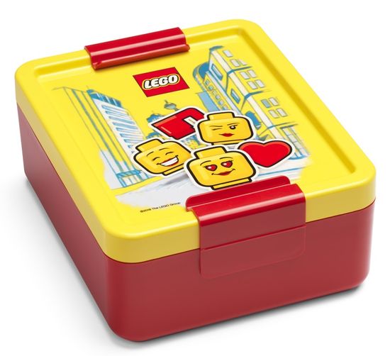 LEGO Iconic girl box na svačinu - žlutá/červená