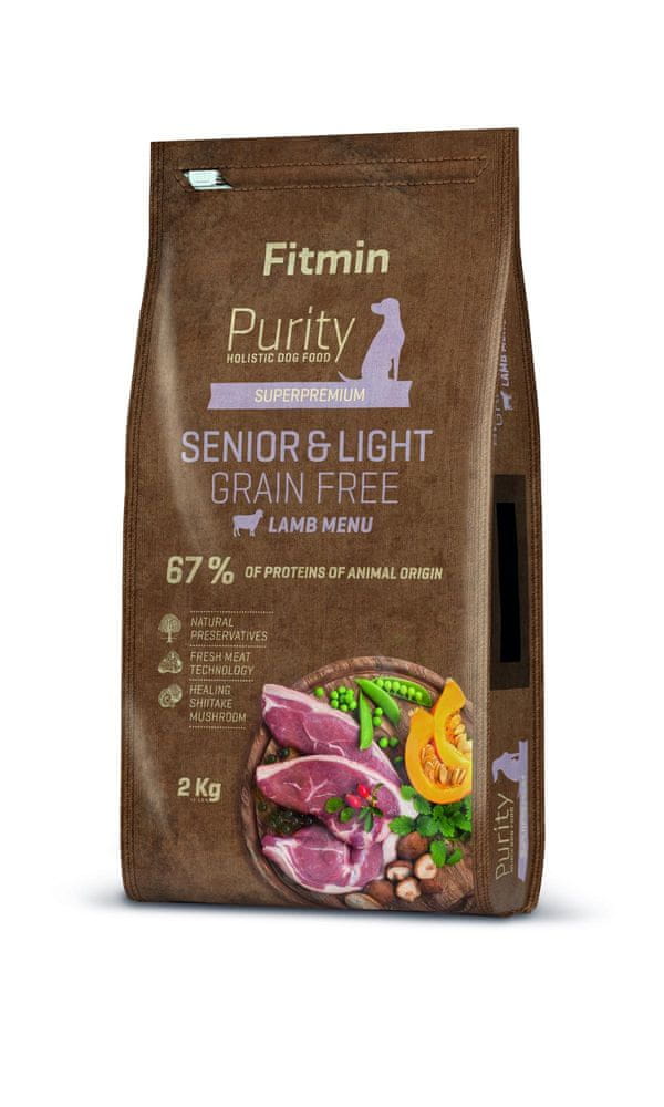 Levně Fitmin Dog Purity Grain Free Senior & Light Lamb 2 kg