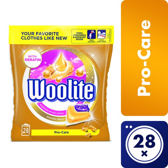 Woolite gelové kapsle Pro-Care 28 ks