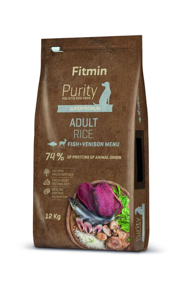 Levně Fitmin Dog Purity Rice Adult Fish & Venison 12 kg
