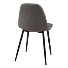 Design Scandinavia Jídelní židle Wanda (SET 4 ks), světle šedá