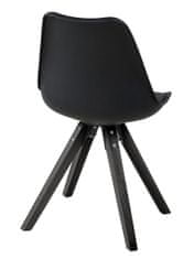 Design Scandinavia Jídelní židle Damian (SET 2 ks), černá