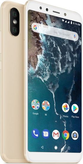 Xiaomi Mi A2 Gold, 4GB/32GB, CZ LTE, Global Version - rozbaleno