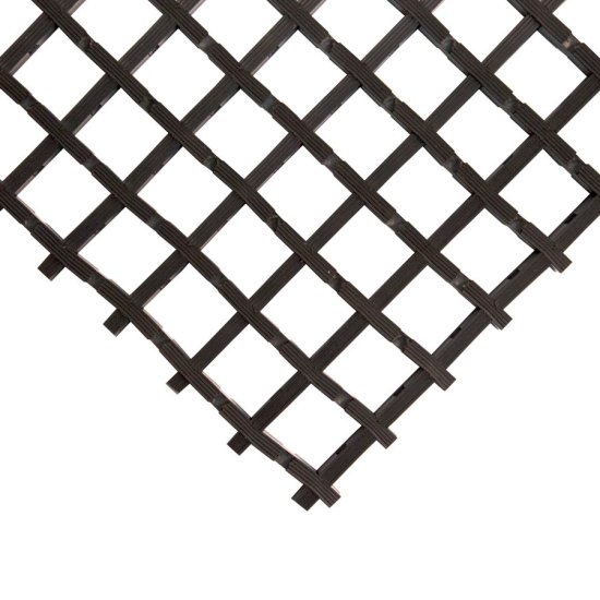 Černá olejivzdorná protiskluzová univerzální rohož (mřížka 22 x 22 mm) (role) - 1,2 cm