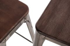 Fernity Barová židle Paris Wood 65cm ořech černá borovice
