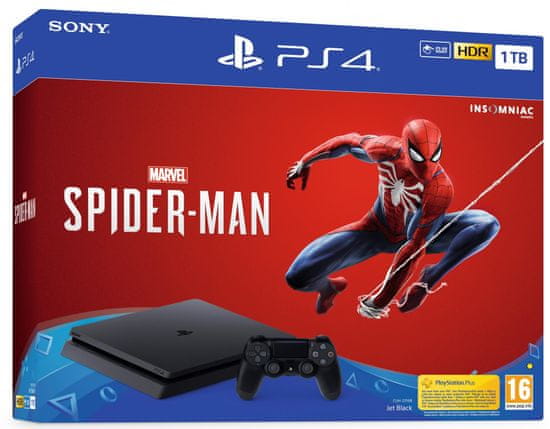 Sony PlayStation 4 Slim - 1TB + Spider-Man - rozbaleno