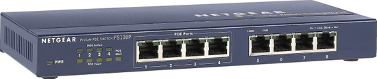 Netgear Switch 8x10/100 Port, 4xPoE Port (FS108PEU)