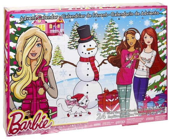 Mattel Barbie Adventní kalendář DMM61 - rozbaleno