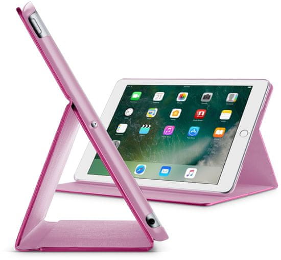 CellularLine Pouzdro se stojánkem FOLIO pro Apple iPad 9,7" (2018), růžové FOLIOIPAD1897P