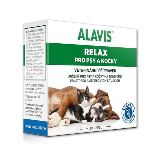 Alavis Relax 75mg pro psy a kočky 20cps