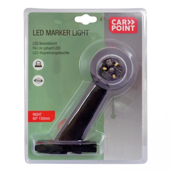 CarPoint Světlo poziční tykadlo LED červená/bílá 150mm pravé