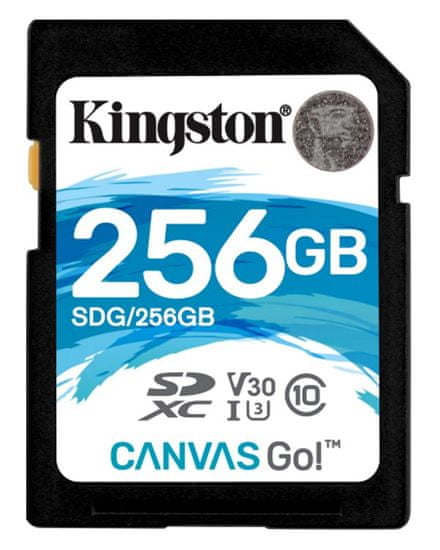 Kingston SDXC Canvas Go! 256GB, USH-I U3 (SDG/256GB)