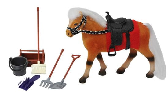 Mac Toys Kůň 18 cm s příslušenstvím