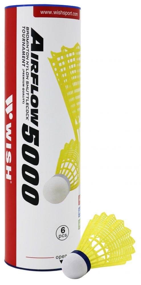 Levně WISH Plastové míče Air Flow 5000 žluté (6 ks)