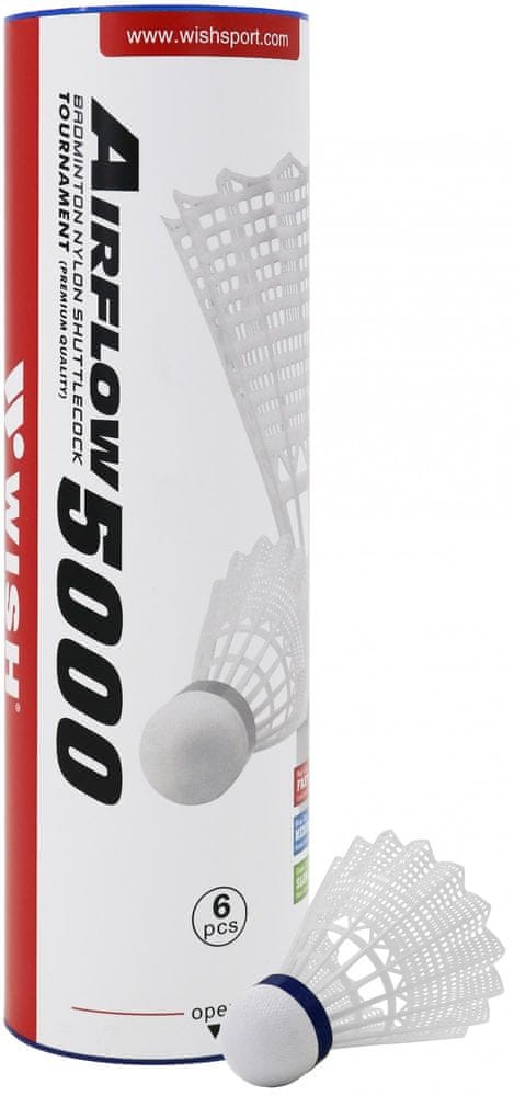 Levně WISH Plastové míče Air Flow 5000 bílé (6 ks)