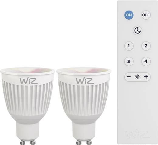 WiZ LED Žárovka Colours GU10 2ks WZ0195082 + dálkové ovládání