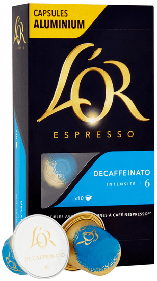 L'Or Espresso Decaffeinato Intenzita 6 - 10 hliníkových kapslí kompatibilních s kávovary Nespresso® *