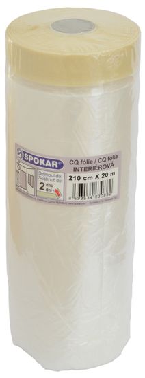 SPOKAR CQ fólie s papírovou lepící páskou 210 cm × 20 m