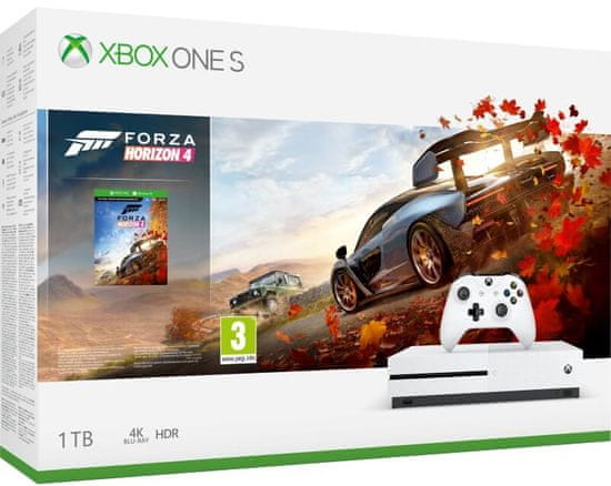 Microsoft Xbox One S 1TB + Forza Horizon 4 - použité