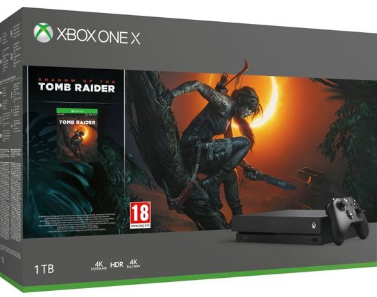 Microsoft Xbox One X + Shadow of The Tomb Raider