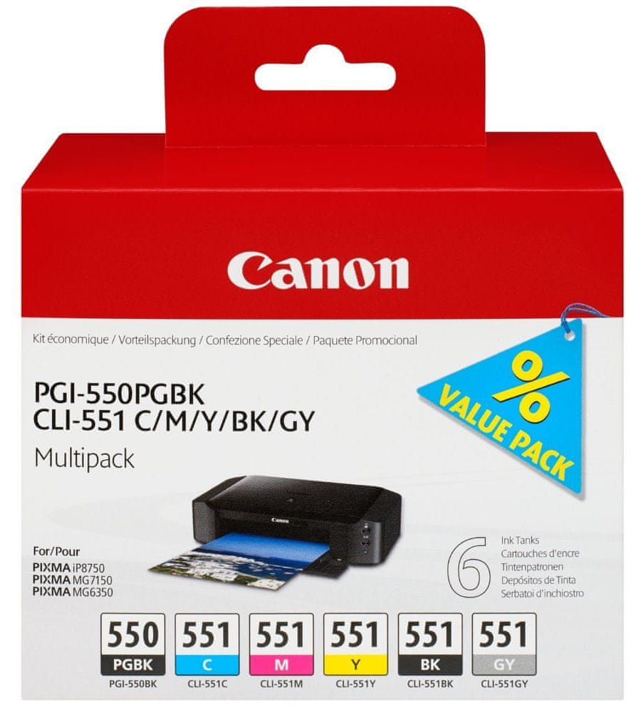 Levně Canon PGI-550 + CLI-551, multipack (6496B005)