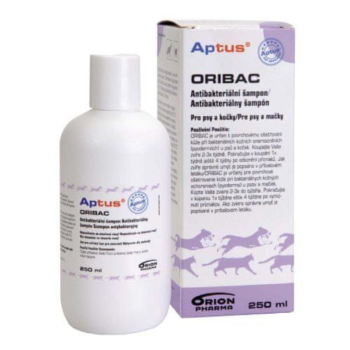 Aptus Oribac antibakteriální šampon 250 ml pro psy a kočky