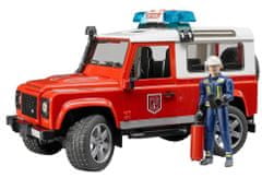 Bruder 2596 Land Rover hasiči s figurkou