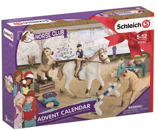 Schleich Adventní kalendář 2018 - Koně - rozbaleno
