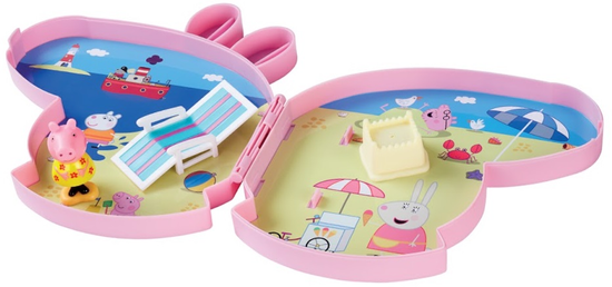 TM Toys Peppa Pig - Pick up & play hrací set se zvuky - na pláži