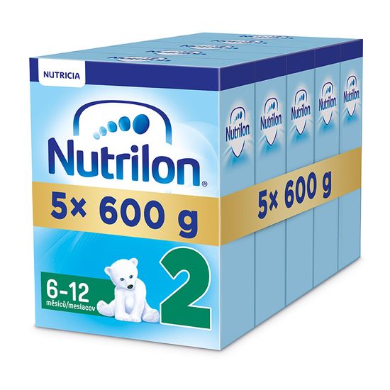 Nutrilon 2 pokračovací kojenecké mléko 5x 600g