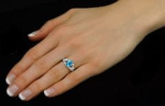 Silvego Stříbrný decentní prsten s topazem Gio Caratti JJJBR24 (Obvod 56 mm)