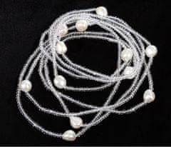 JwL Luxury Pearls Dlouhý náhrdelník z bílých pravých perel JL0427